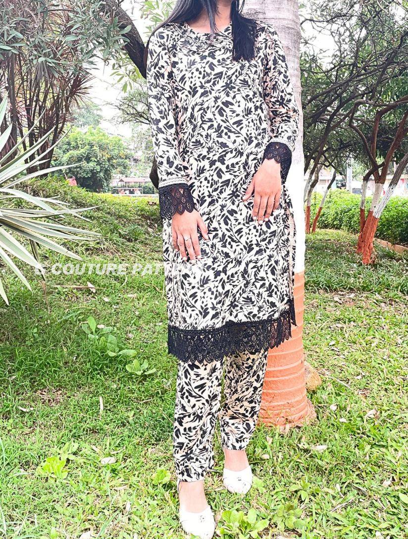 Physical Basic Women’s Kurti + Pant Set – 3/4 Sleeve Physical Sewing Pattern- size xxs to 4xl