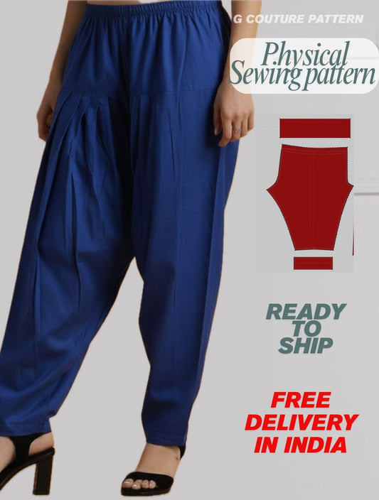Physical Women simple belt Salwar Physical Sewing Pattern- sizes Xs - 4Xl available